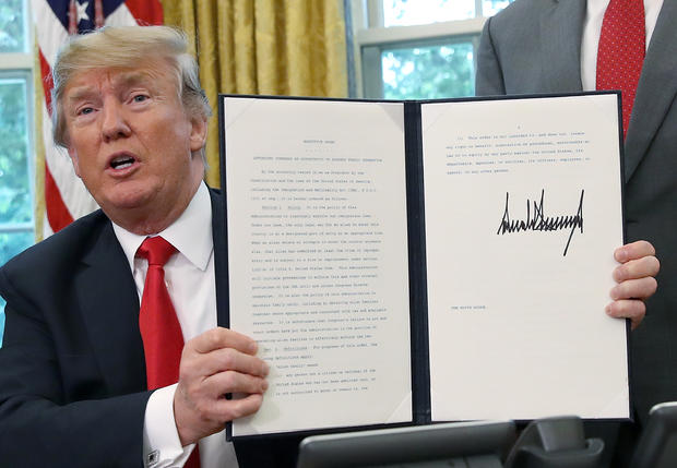 President Trump Signs Executive Order Ending Family Separations At Border 