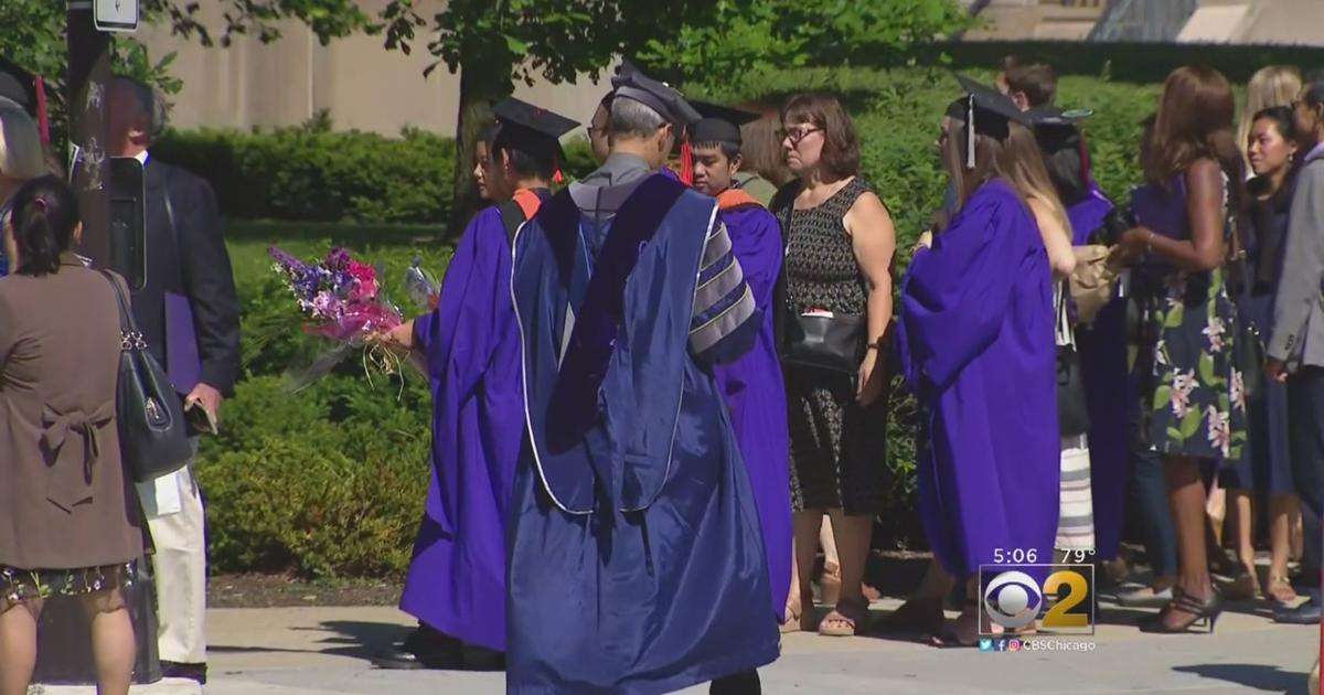Celebrations And Tears Mark Graduation Day At Northwestern CBS Chicago
