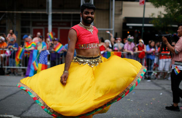 New Yorkers Celebrate Gay Pride With Annual Parade 