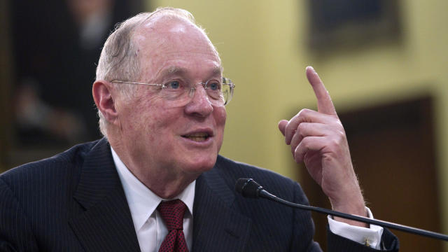 Supreme Court Justice Anthony Kennedy testifies on Capitol Hill in Washington April 14, 2011, during a House Financial Services and General Government Subcommittee hearing on the Supreme Court's budget. 