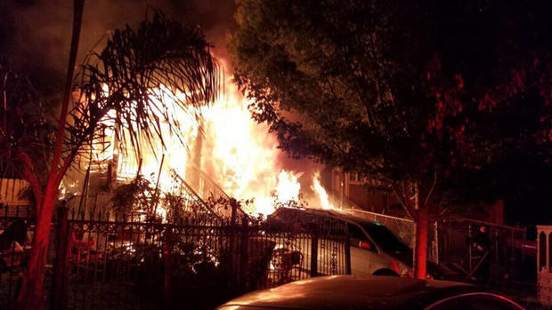 East Oakland House Fire 