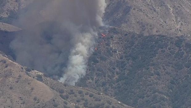 Brush Fire Erupts In Burbank's Wildwood Canyon 