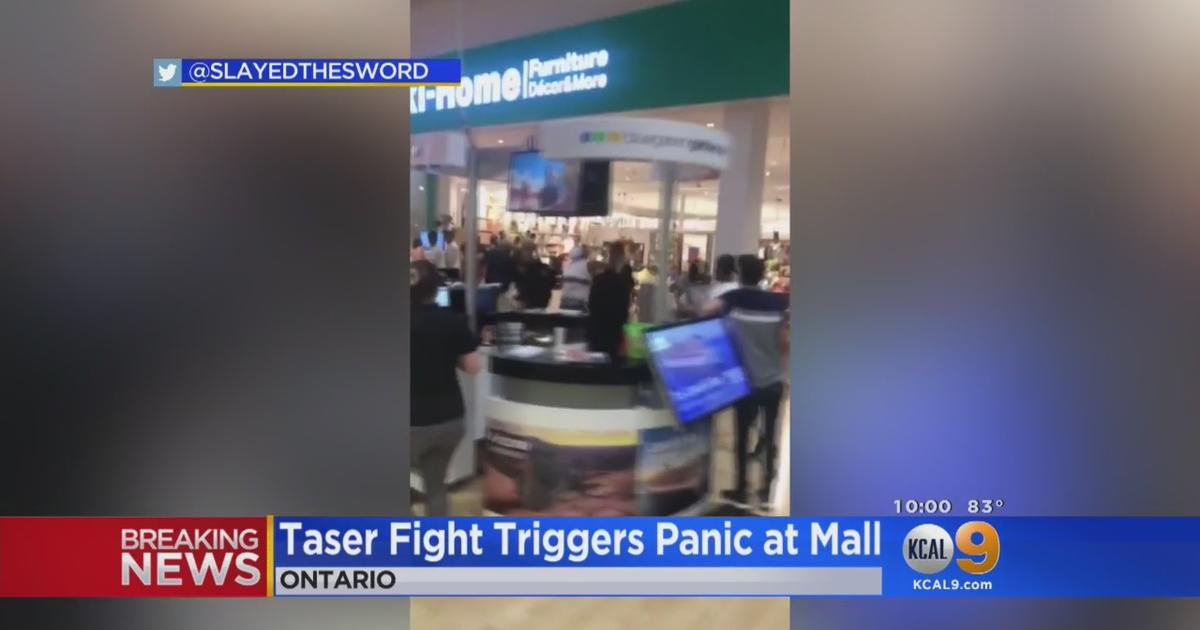 Brawl At Ontario Mall Has Shoppers Running For Cover - CBS Los Angeles