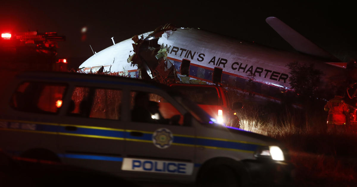 South Africa charter plane crashes near Pretoria leaving 1 dead, 20 injured  - live updates - CBS News