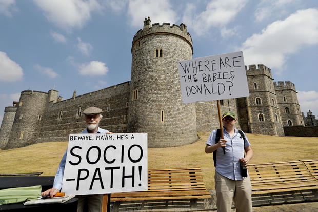 Protest at Windsor Castle 