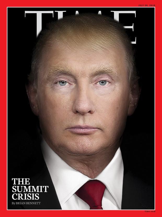Time Trump and Putin face smash 