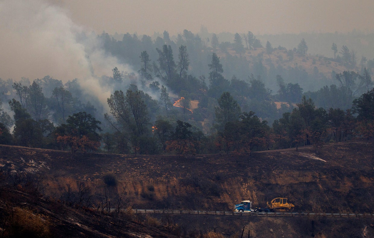 The Carr Fire burns west of Redding 