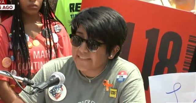 Gun reform activists march on NRA headquarters in Virginia - CBS News