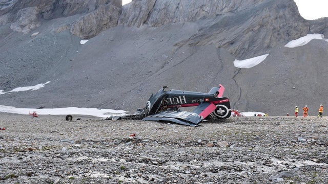 vintage plane crash swiss alps 