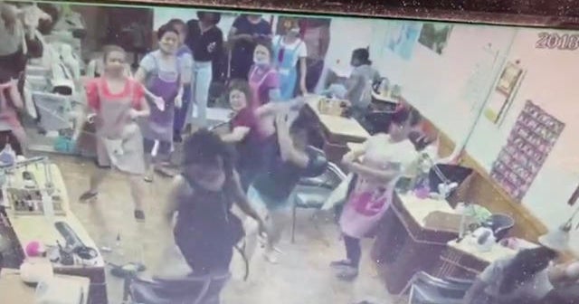 Nail salon brawl caught on surveillance, sparks protests CBS News