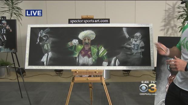 Artist Jordan Spector Unveils Eagles Super Bowl Artwork 