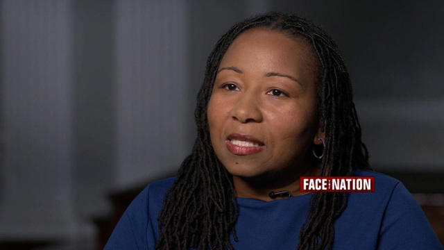 Mayor Nikuyah Walker of Charlottesville, Virginia, speaks during an interview broadcast on "Face the Nation" on Aug. 12, 2018. 