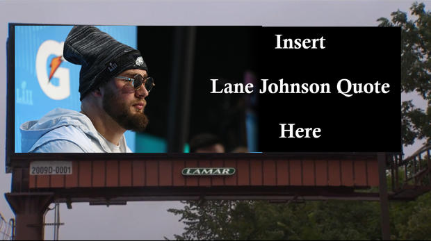 Potential Lane Johnson billboard 