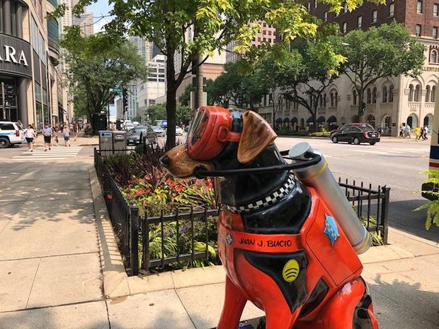 A sculpture honors fallen Chicago firefighter Juan Bucio 