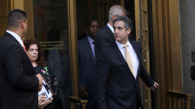 FILE PHOTO: U.S. President Donald Trump's lawyer Michael Cohen leaves his hotel in the Manhattan borough of New York City 