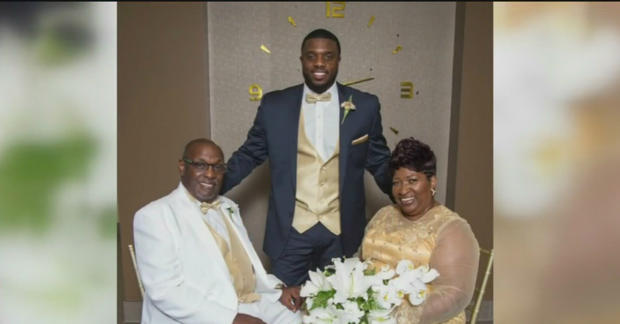 Freeway shooting victim Sam Ferguson and his parents Marilyn and Don (SOURCE: Ferguson Family) 