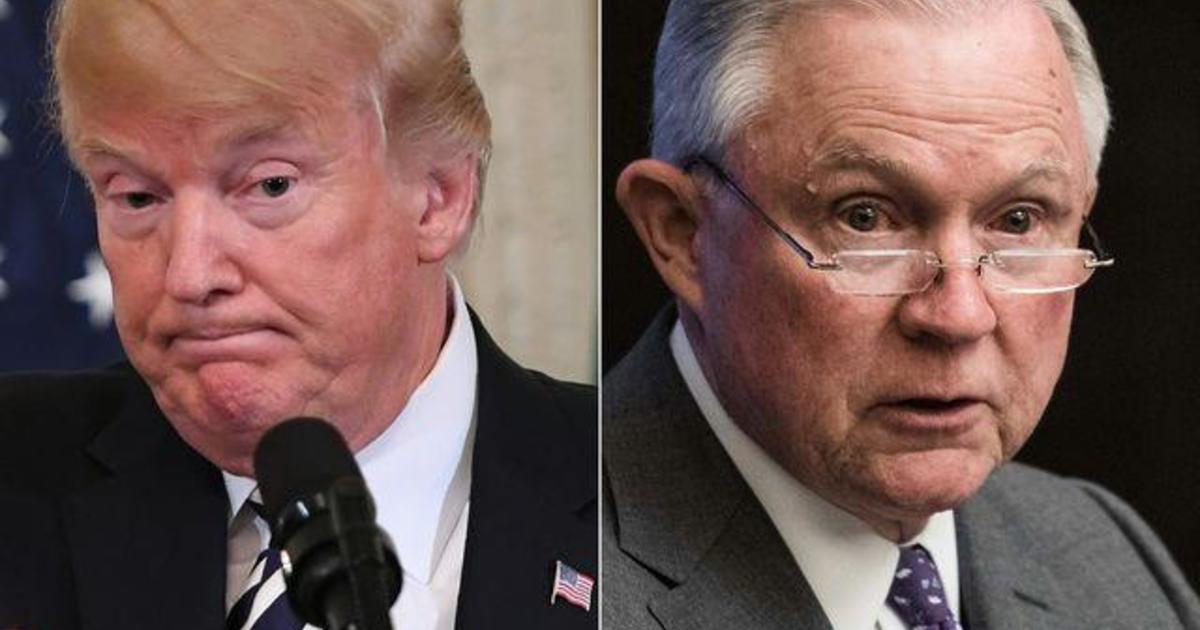 Trump Responds To Sessions Speaking Out: "Come On Jeff" - CBS News