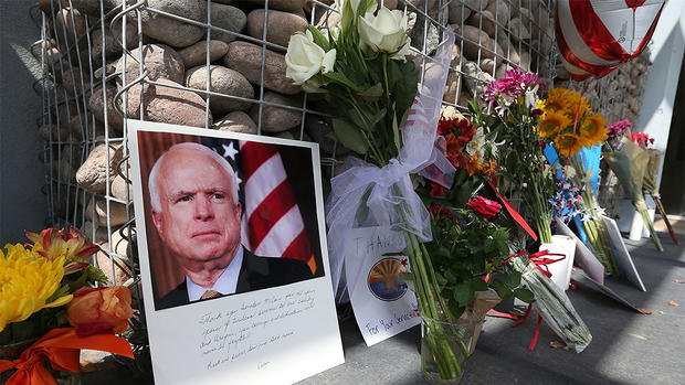 People Pay Respects To Late Sen. John McCain At Phoenix Funeral Home 