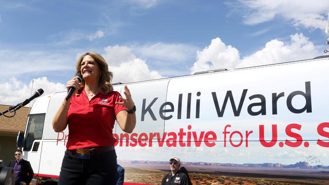 FILE PHOTO: Kelli Ward campaigns at the Gunsite academy in Paulden 