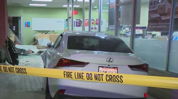 2 Hurt After Street Race Sends Lexus Careening Into FedEx Store In Studio City 