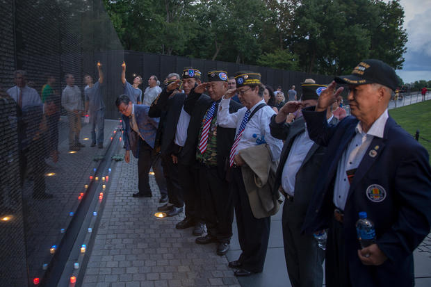 Candlelight Vigil Held For Sen. John McCain (R-AZ) At Vietnam Memorial In D.C. 