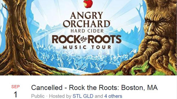 ANGRY ORCHARD CANCELS CONCERT 1 COURTESY FACEBOOK ANGRY ORCHARD 