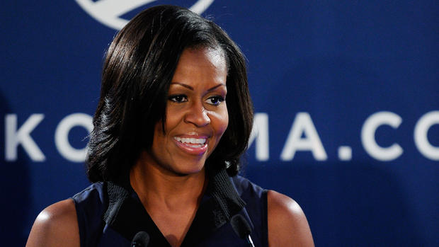 First Lady Michelle Obama Thanks Supporters At Campaign Event In Las Vegas 