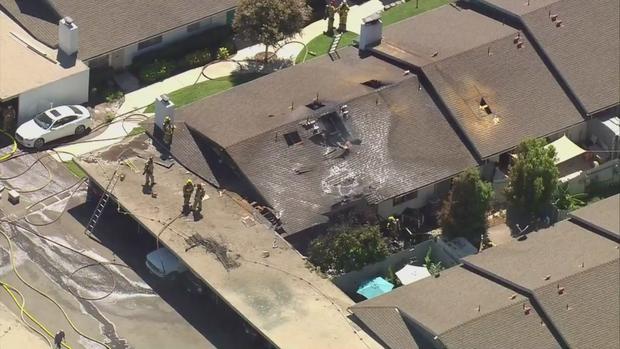 Crews Battle Possible Explosion, Fire At Fullerton Home 