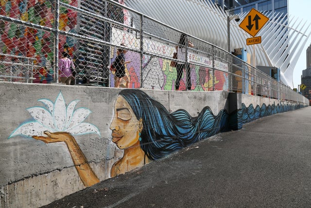 Graffiti rises at the World Trade Center site