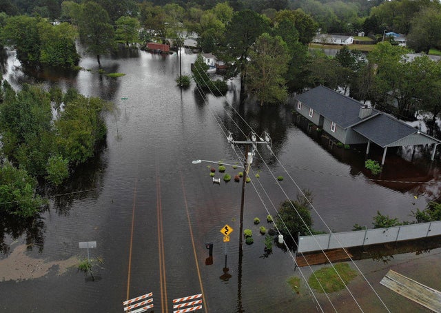 Carolinas' Coast Line Recovers From Hurricane Florence, As Storm Continues To Pour Heavy Rain On The States 