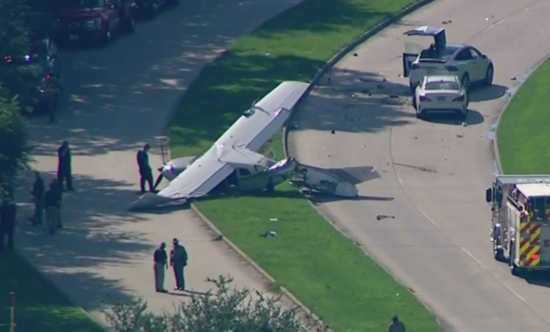 small plane crash near Sugar Land 