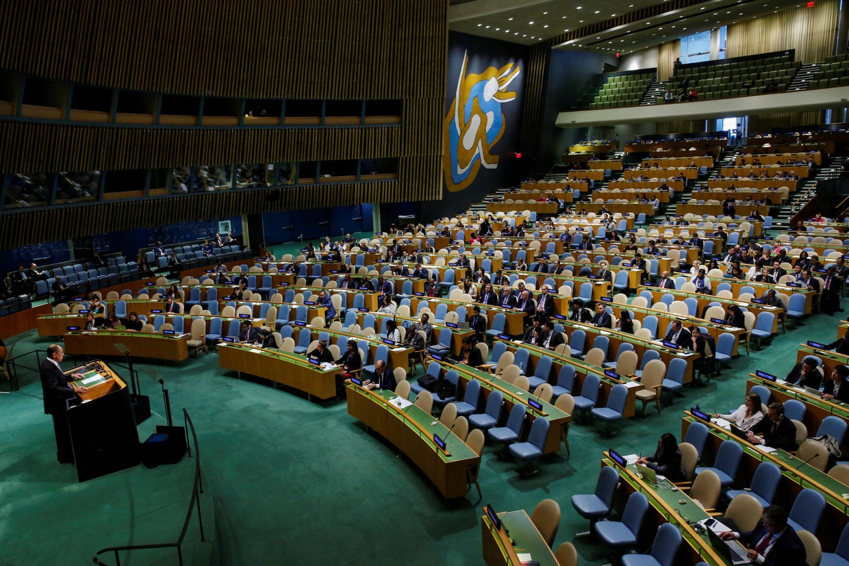 Russian Foreign Minister Lavrov addresses the 73rd session of the United Nations General Assembly at U.N. headquarters in New York 