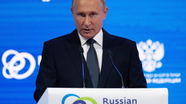 Russian President Putin attends Russian Energy Week forum in Moscow 