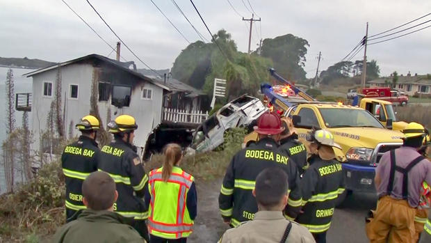 Sonoma County Sheriff's Vehicle Crash and House Fire Near Bodega 