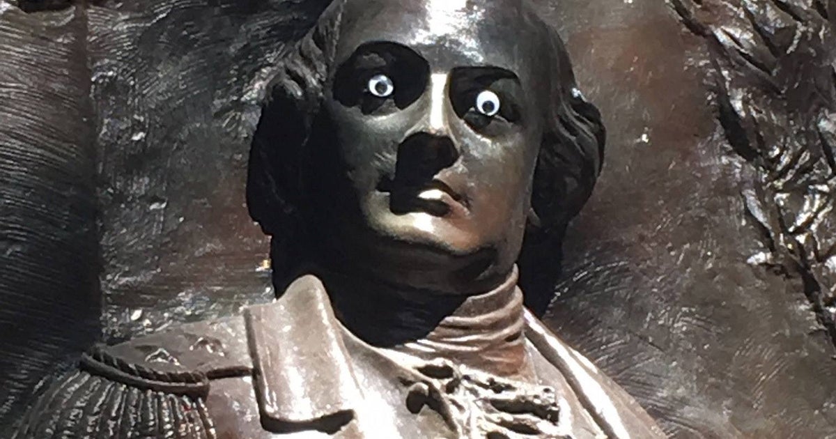 Googly Eyes Placed On Historic Statue Of Revolutionary War General In