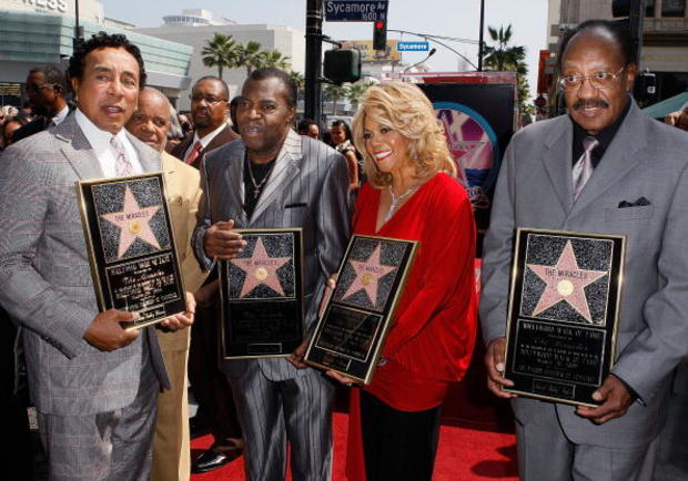 The Miracles Honored At The Hollywood Walk Of Fame 