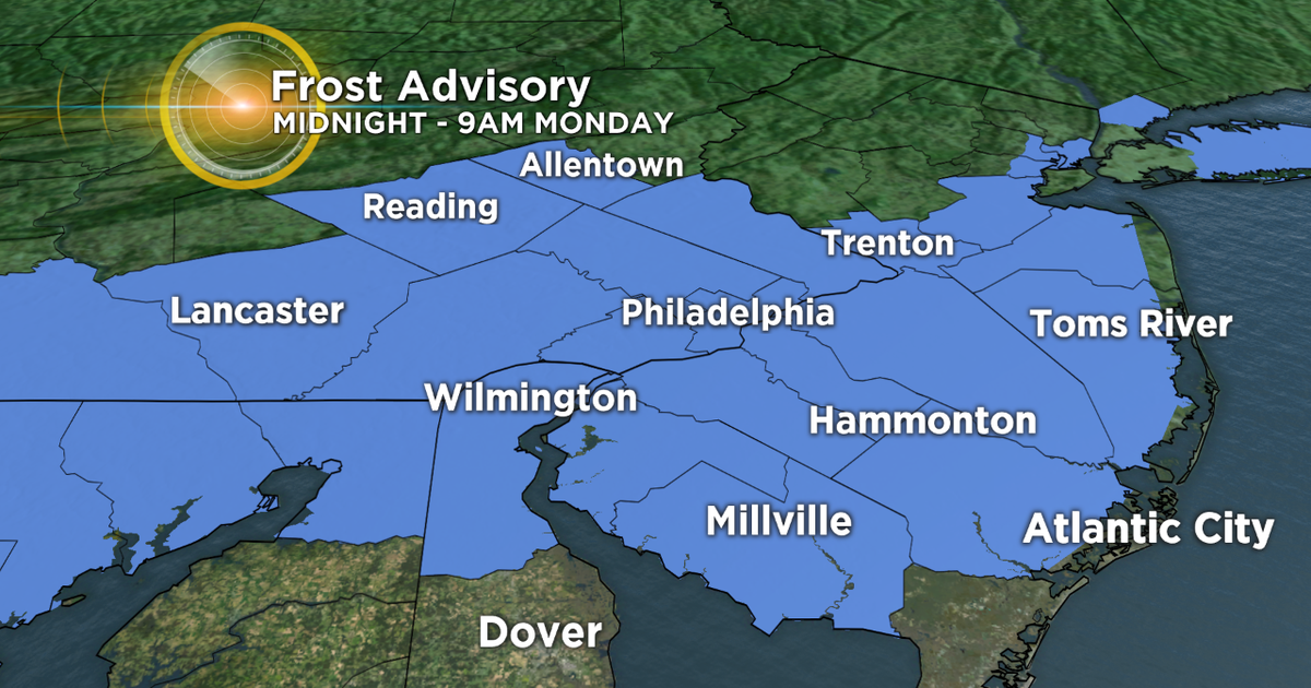 Windy, Cold Weather Brings Frost Advisory CBS Philadelphia