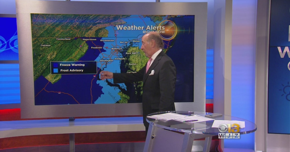 Frost Advisory, Freeze Warning In Effect For Parts Of Maryland - CBS ...