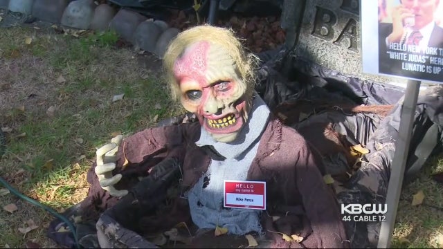 Trump Halloween display 