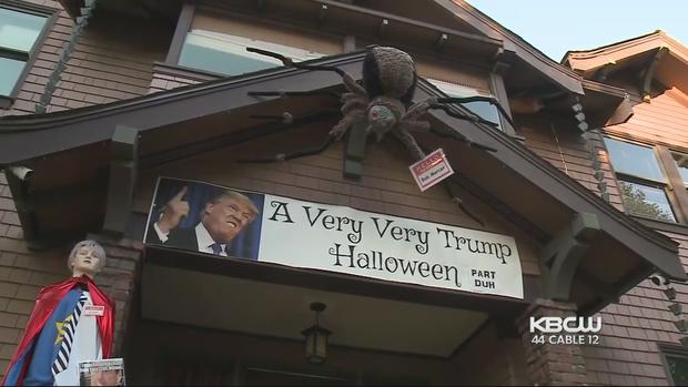 Trump Halloween display 