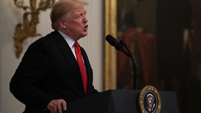 President Trump Speaks On Progress Made Combatting Opiod Crisis In East Room Of White House 
