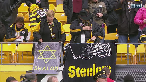 steelers synagogue shooting sign 
