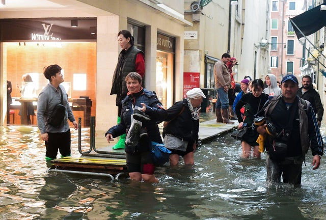 Venice high water flooding 
