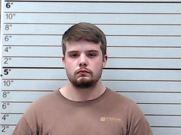 Hunter Newman is seen on Oct. 31, 2018, in a police booking photo provided by the Lee County Sheriff's Department in Mississippi. 