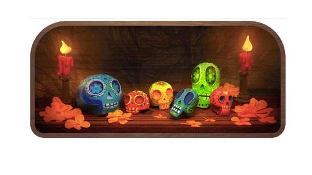 Google marks Day of the Dead with skull doodle 