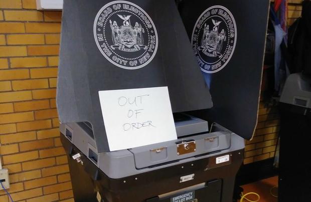 NYC voting machine 
