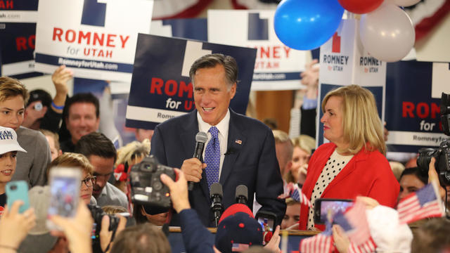 Utah Senate Candidate Mitt Romney Holds Election Night Party In Orem, Utah 