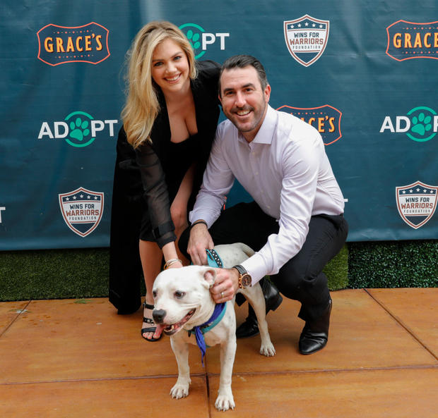 Kate Upton &amp; Justin Verlander Host Reception For Grand Slam Adoption Event And Wins For Warriors Foundation To Raise Funds For Adoptable Dogs To Become Service Animals For Military Veterans 