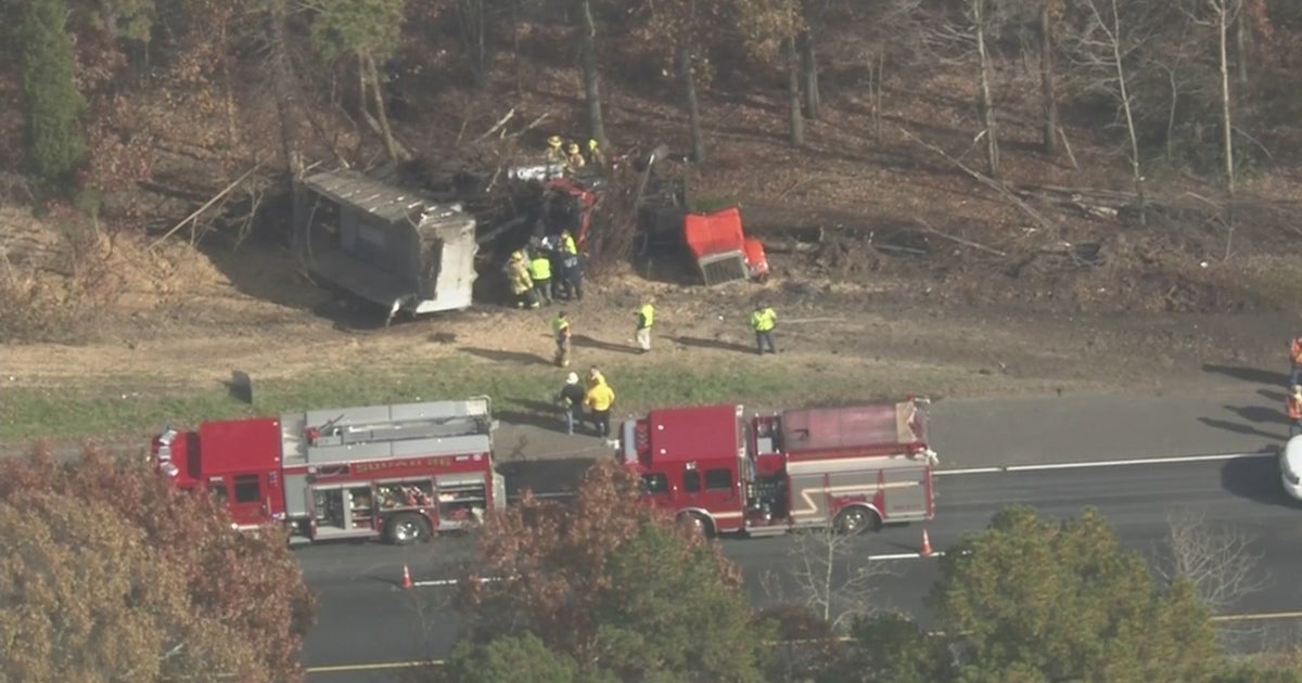 Dump Truck Crash Causing Traffic Backup On Route 55 In Harrison ...