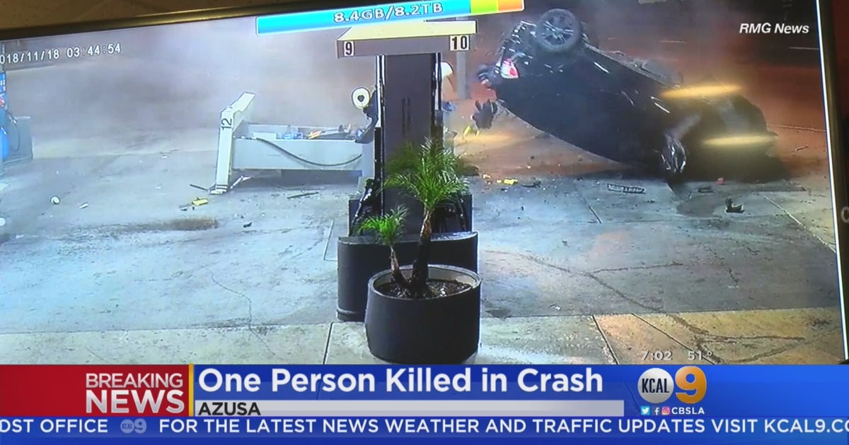 Video Suspected DUI Driver Slams Into Azusa Gas Station In Fatal Crash